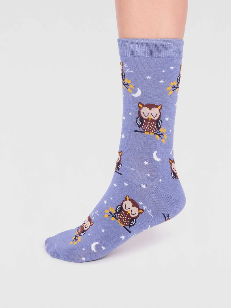 Thought Amaya Bamboo Night Sock Box Womens in Dark Grey Marle-4